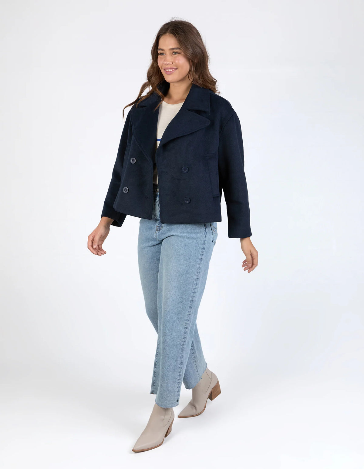 Harley Peacoat Navy Jacket