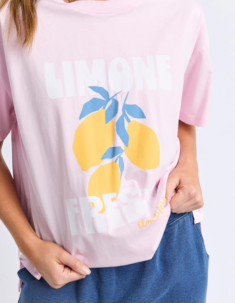 Limone Fresco Tee Pink