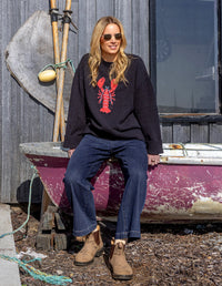 Lobster Intersaid Knit Navy