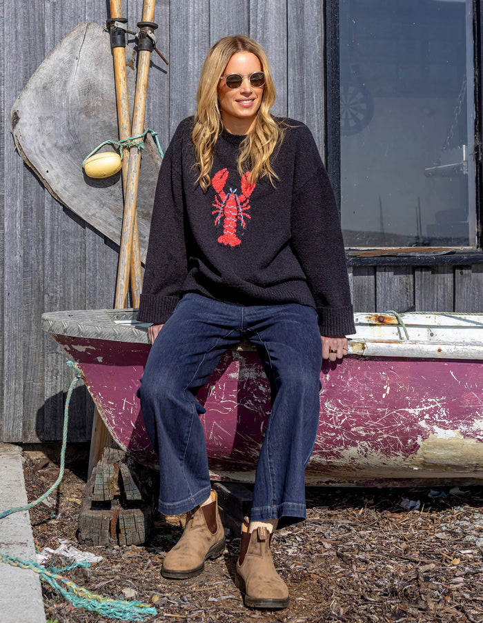 Lobster Intersaid Knit Navy