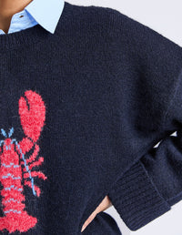 Lobster Intersaid Knit Navy