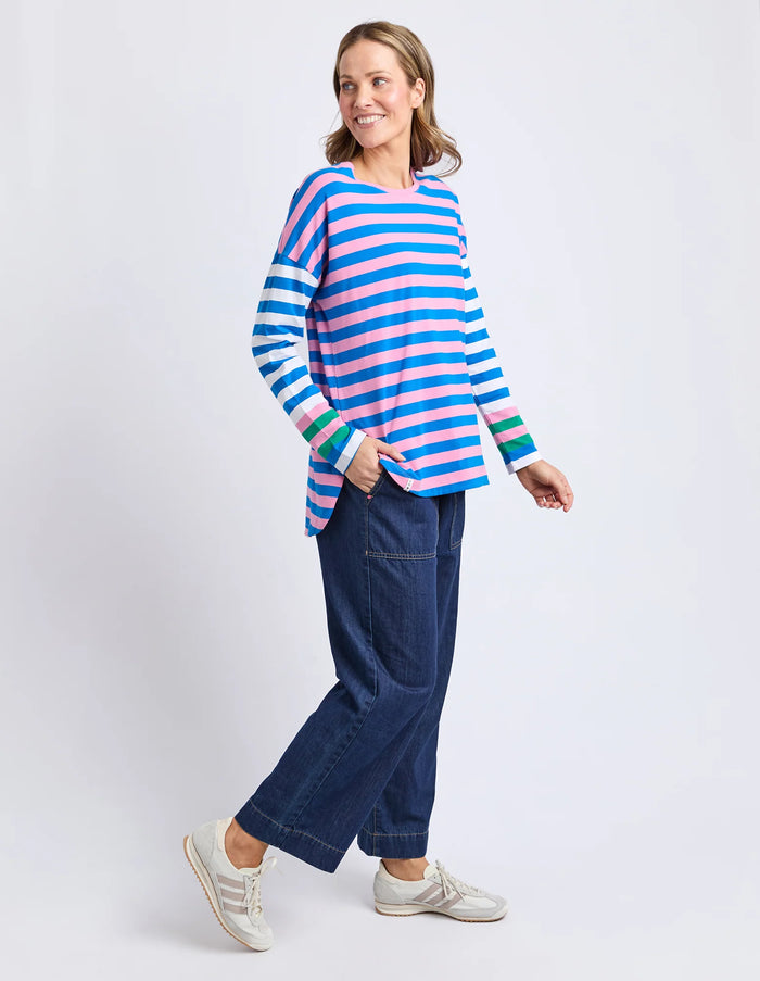 Taffy Long Sleeve Stripe Tee