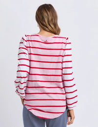 Baia Long Sleeve Tee Pink