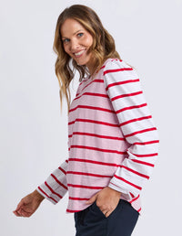 Baia Long Sleeve Tee Pink