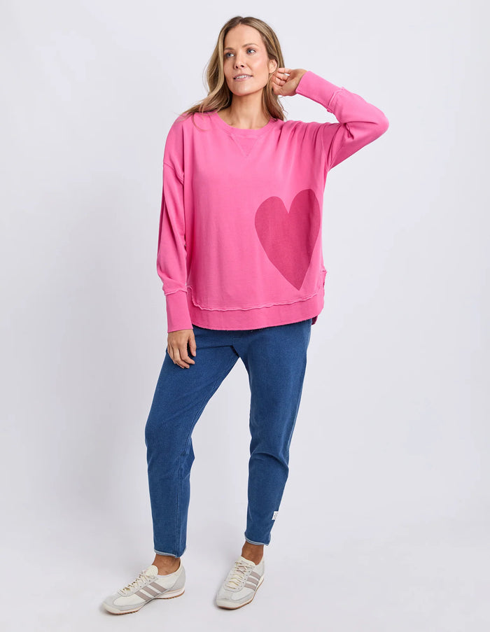One Heart Crew Pink