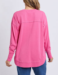 One Heart Crew Pink