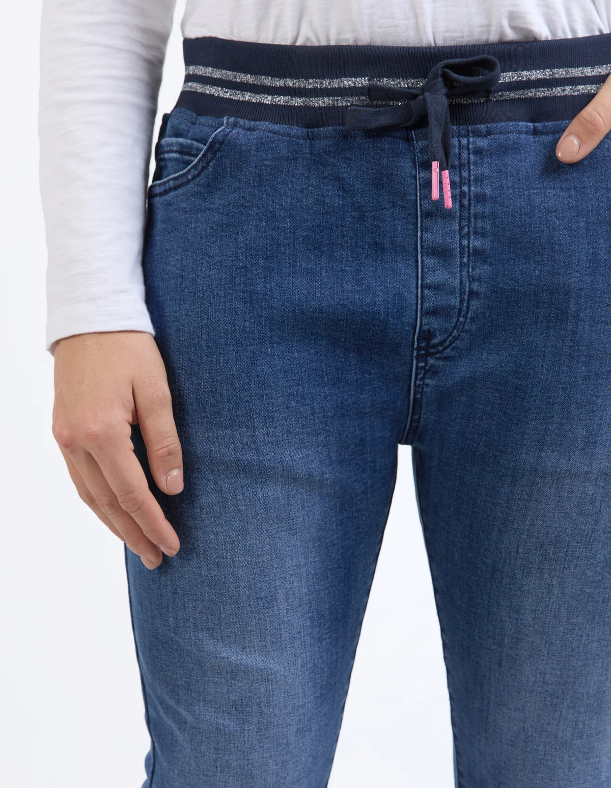 Melody Denim Jogger Dark Blue