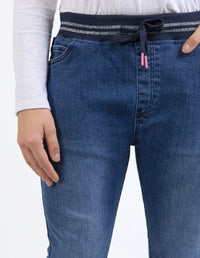 Melody Denim Jogger Dark Blue