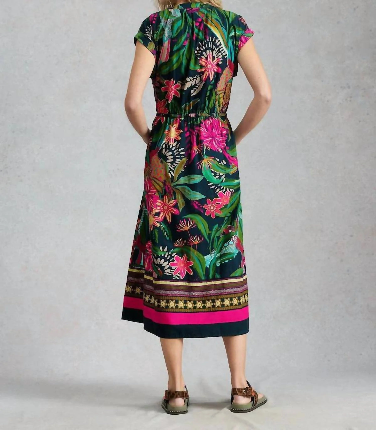Lauren Column Dress Green