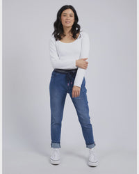 Melody Denim Jogger Dark Blue