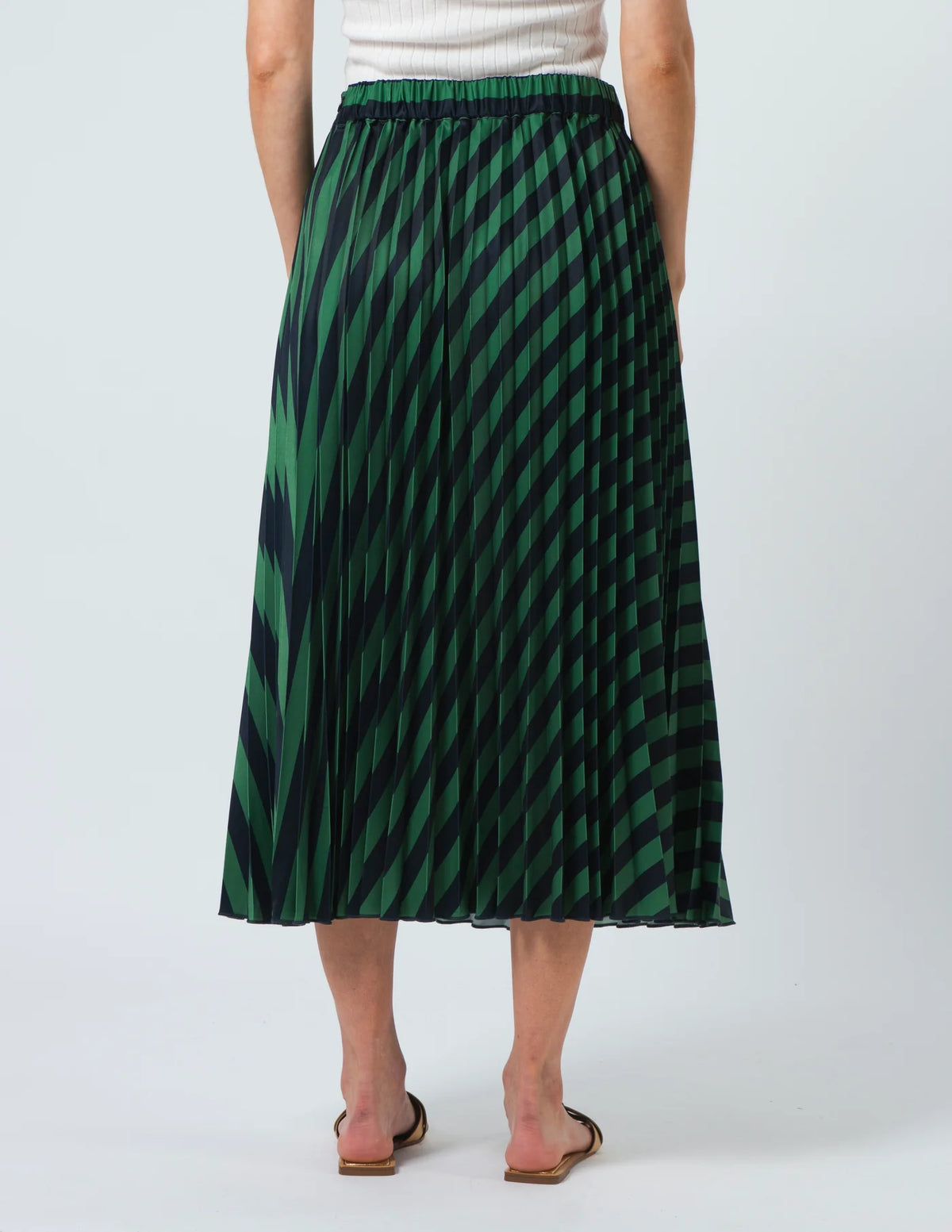 Brigette Skirt Navy & Green