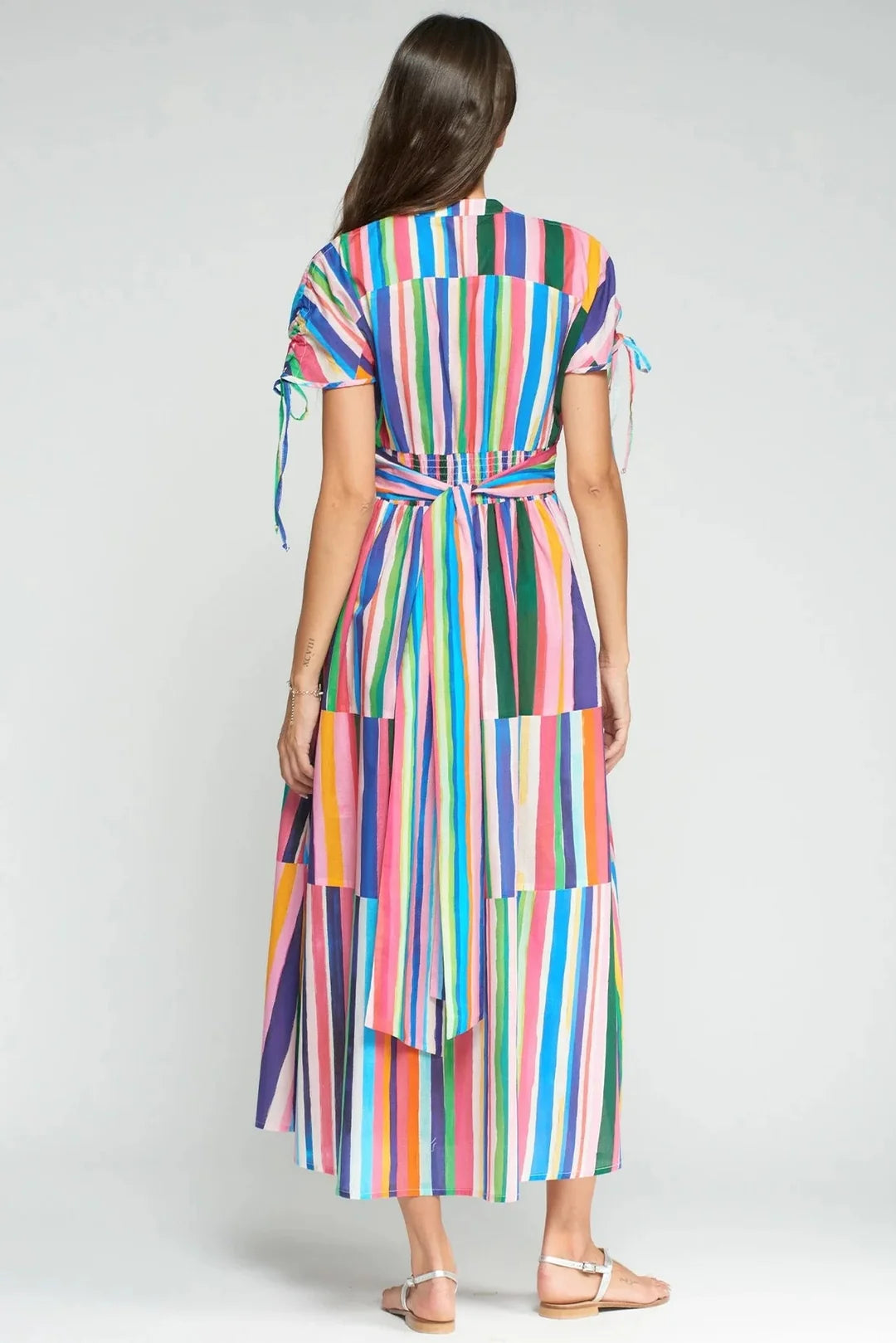 Linda Dress Multi Stripes