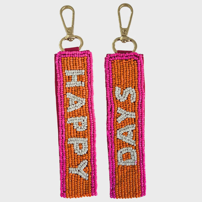 Beaded Keychain Happy Days