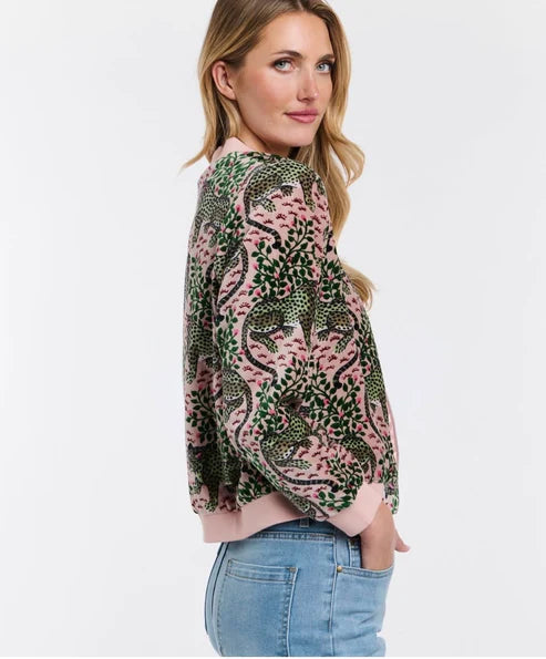 Love Cats Bomber Jacket Pink