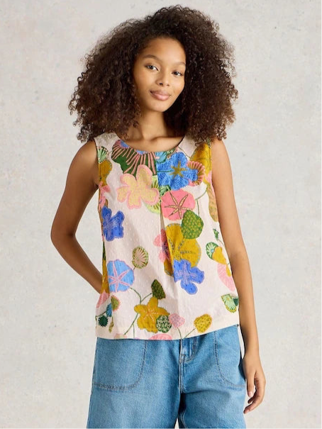 Paradise Cotton Vest Ivory