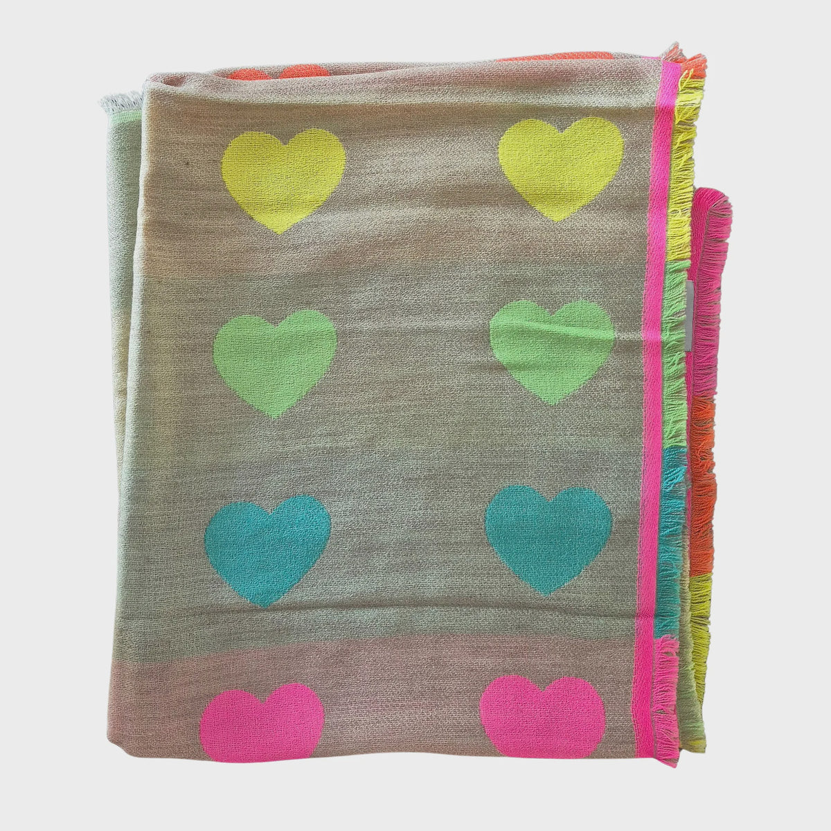 Heart Scarf Multi