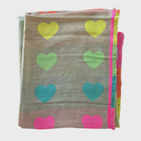 Heart Scarf Multi