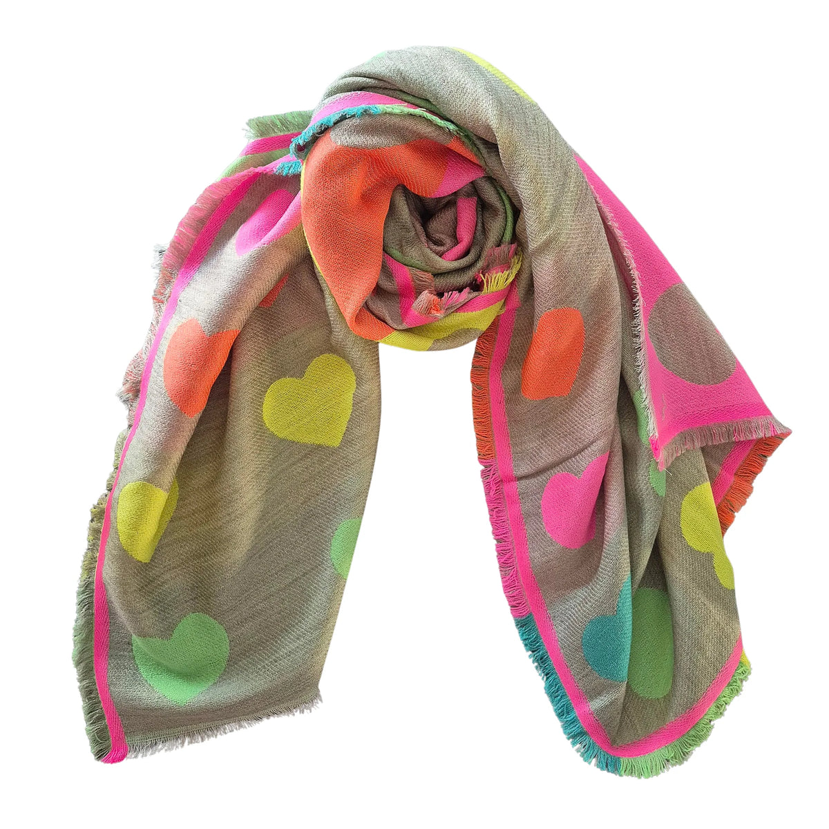 Heart Scarf Multi