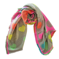 Heart Scarf Multi