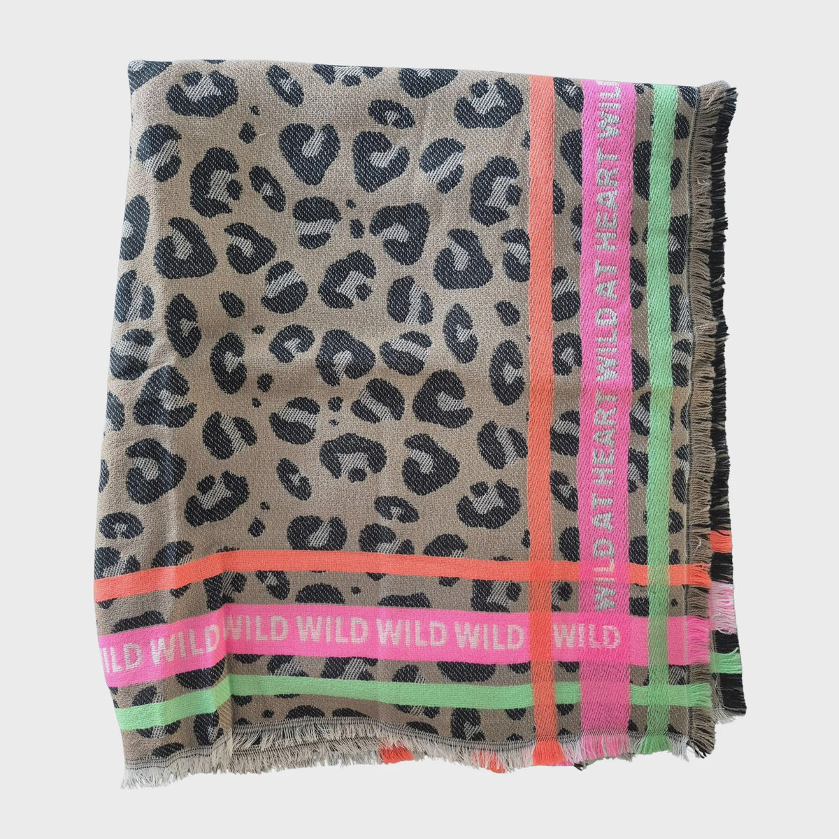 Leopard Neon Scarf