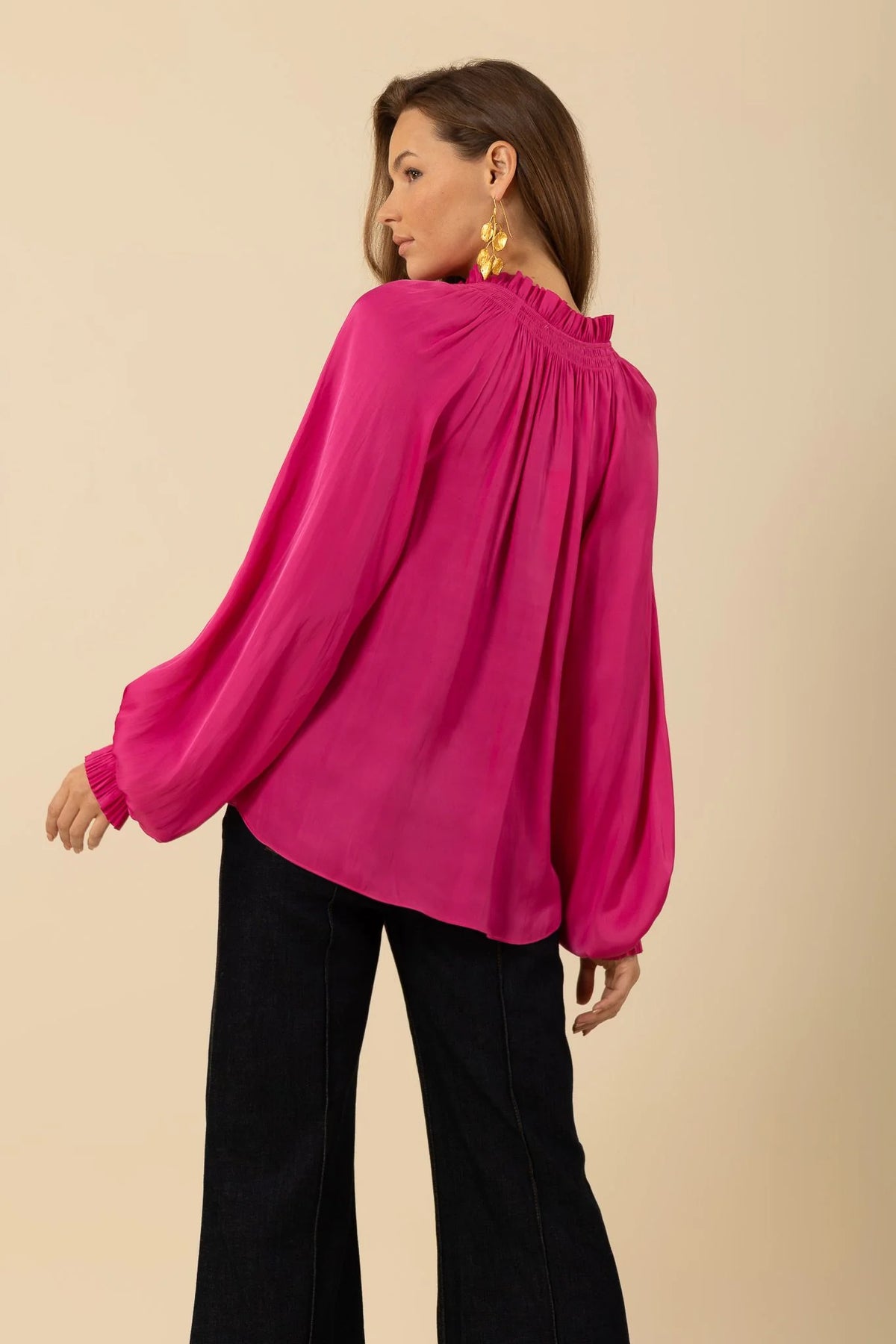 Sarai Solid Fuschia Top