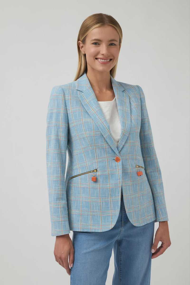 Ajuy Blazer Blue Orange