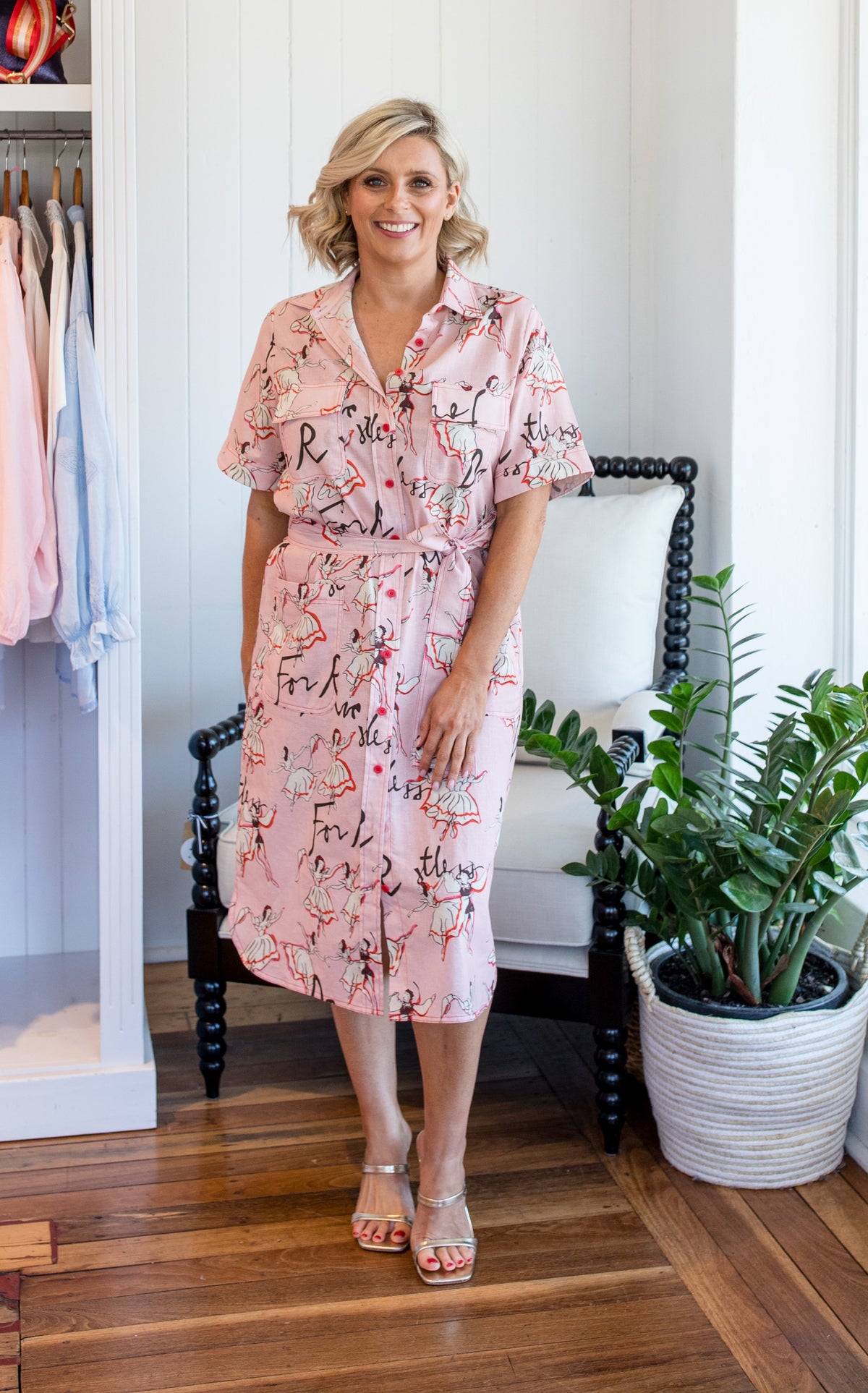 Marlo Shirt Dress Pink