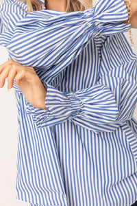 Danill Blue Stripe Shirt