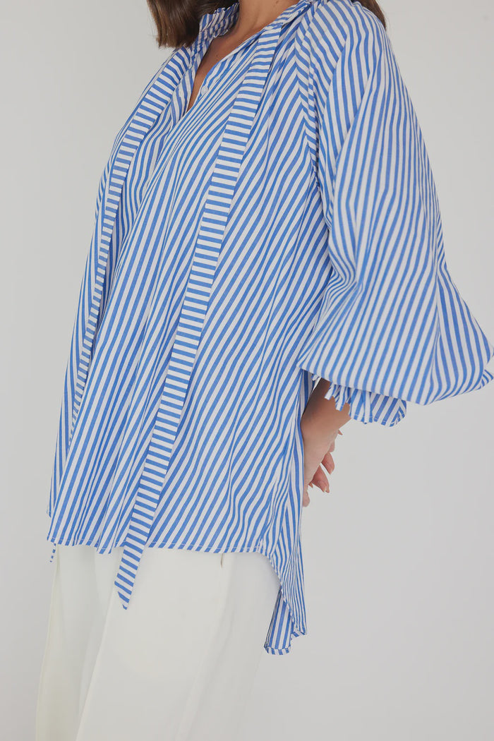 Danill Blue Stripe Shirt