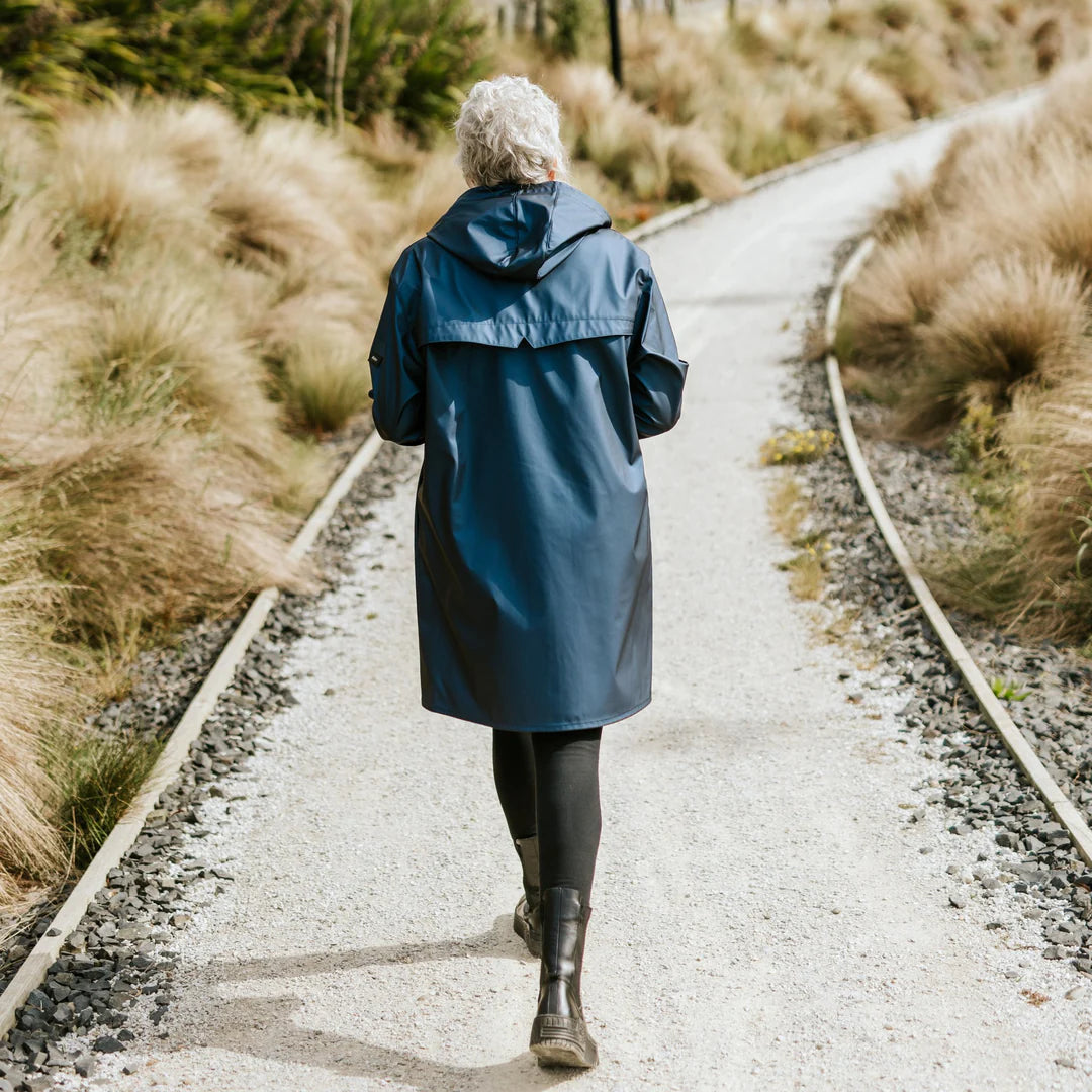 Charlie Womens Rain Coat Blue