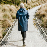 Charlie Womens Rain Coat Blue