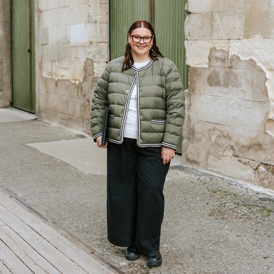 Fern Down Jacket Olive Green