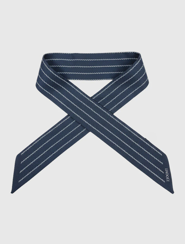 Navy Stripes Neck Scarf