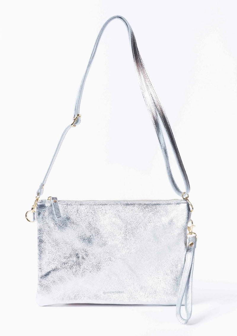 Maison Crossbody Silver Bag