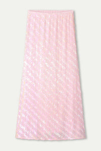 Sequins Skirt Shell Pink