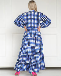Alice Dress Navy Check