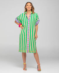 Maui Shirt Dress Capri Peach