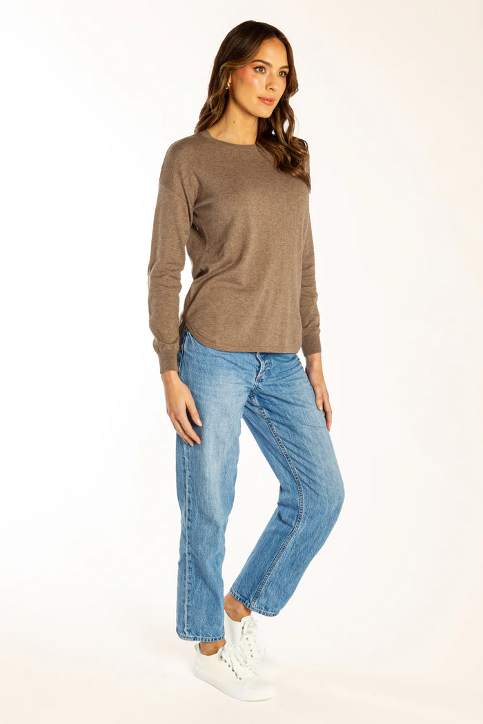Cotton Cashmere Jumper Brown