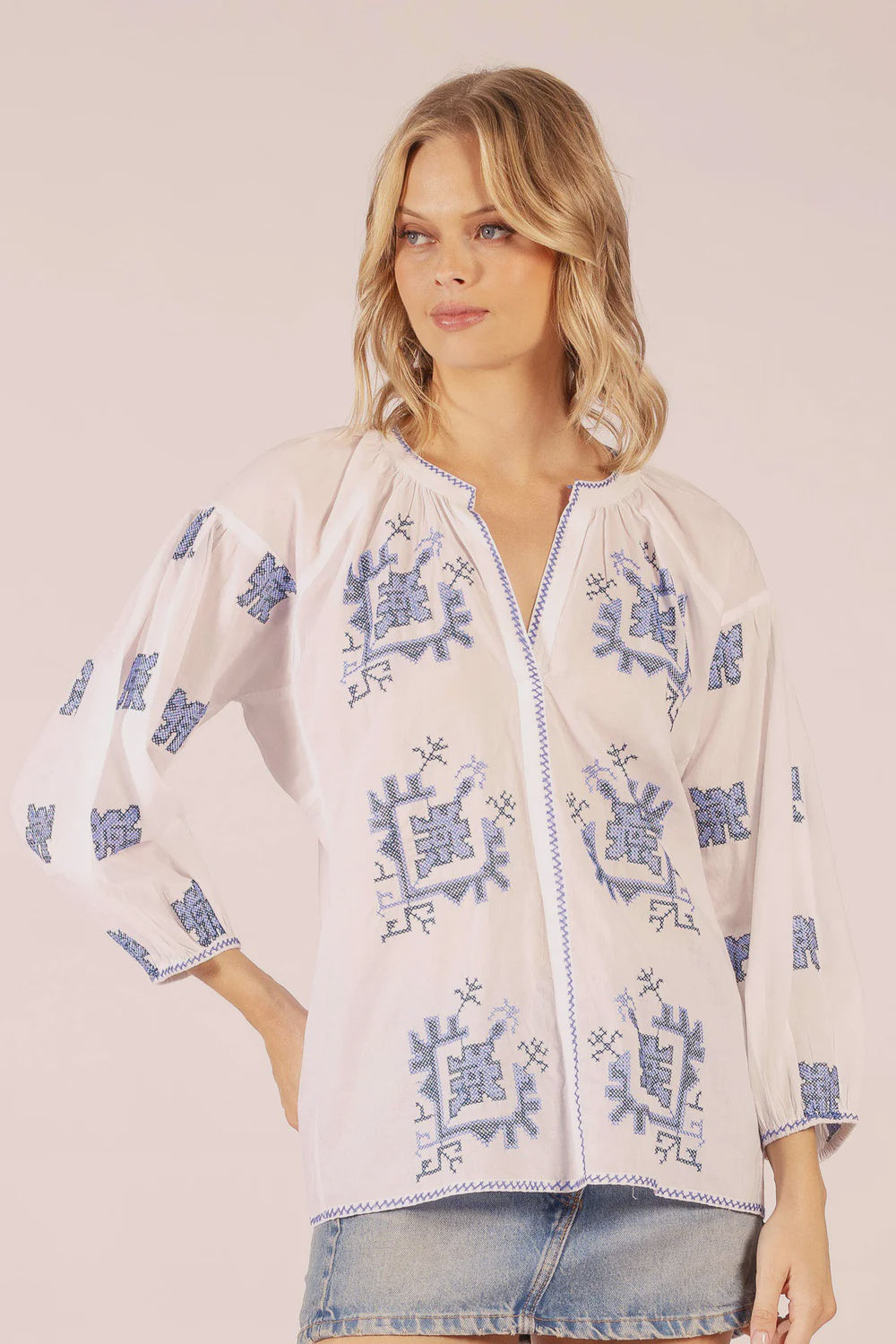 Twenty Fontaine Shirt Blue