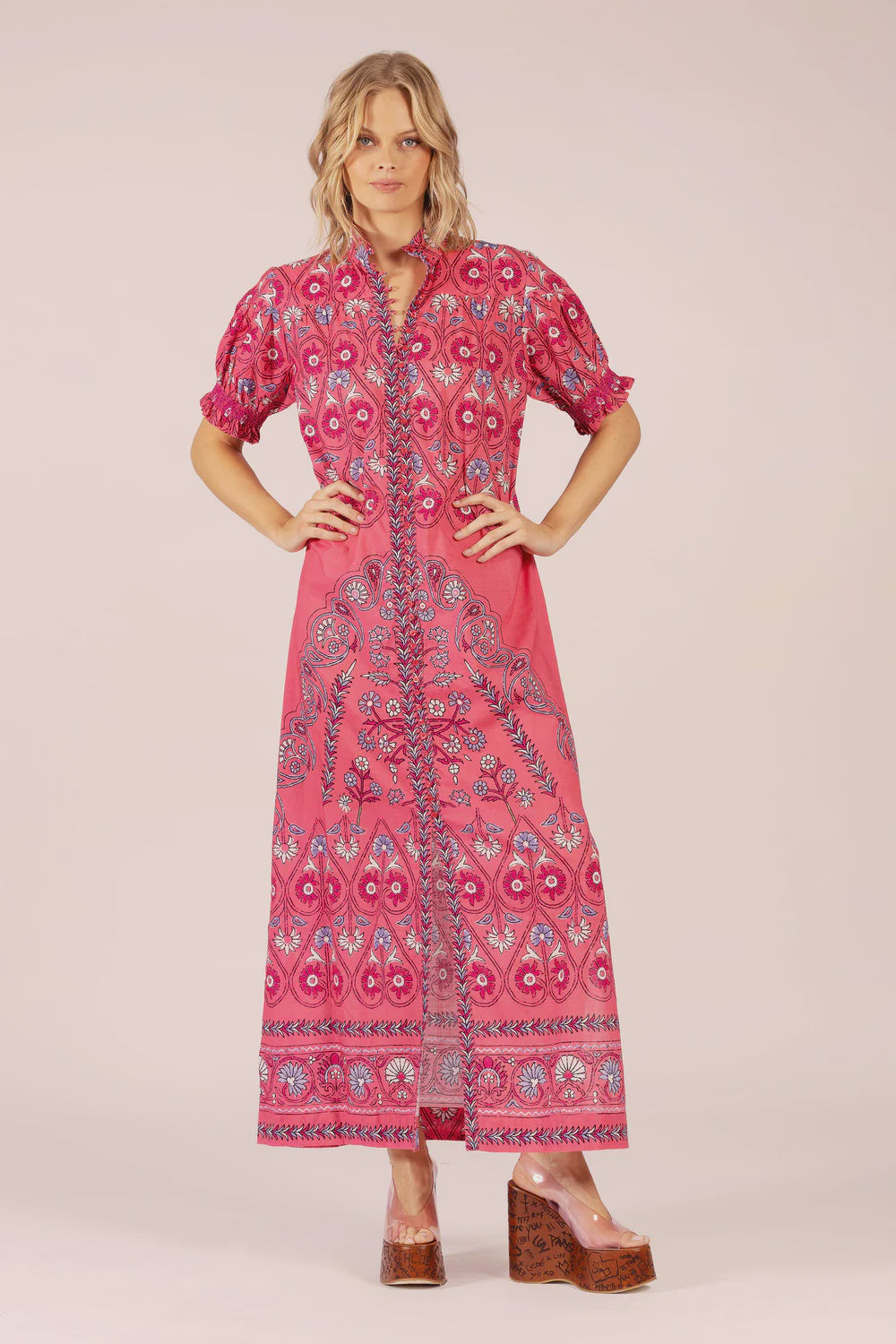July Maxi Dress Raspberry