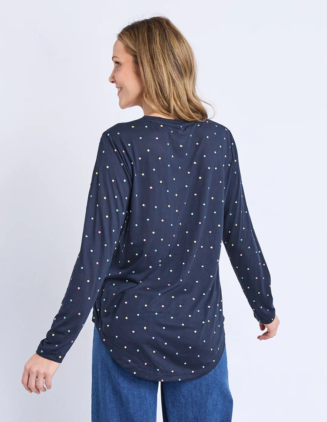 Kaja Long Sleeve Tee Navy