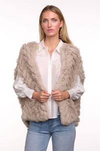 Fur Cape Stone O/S