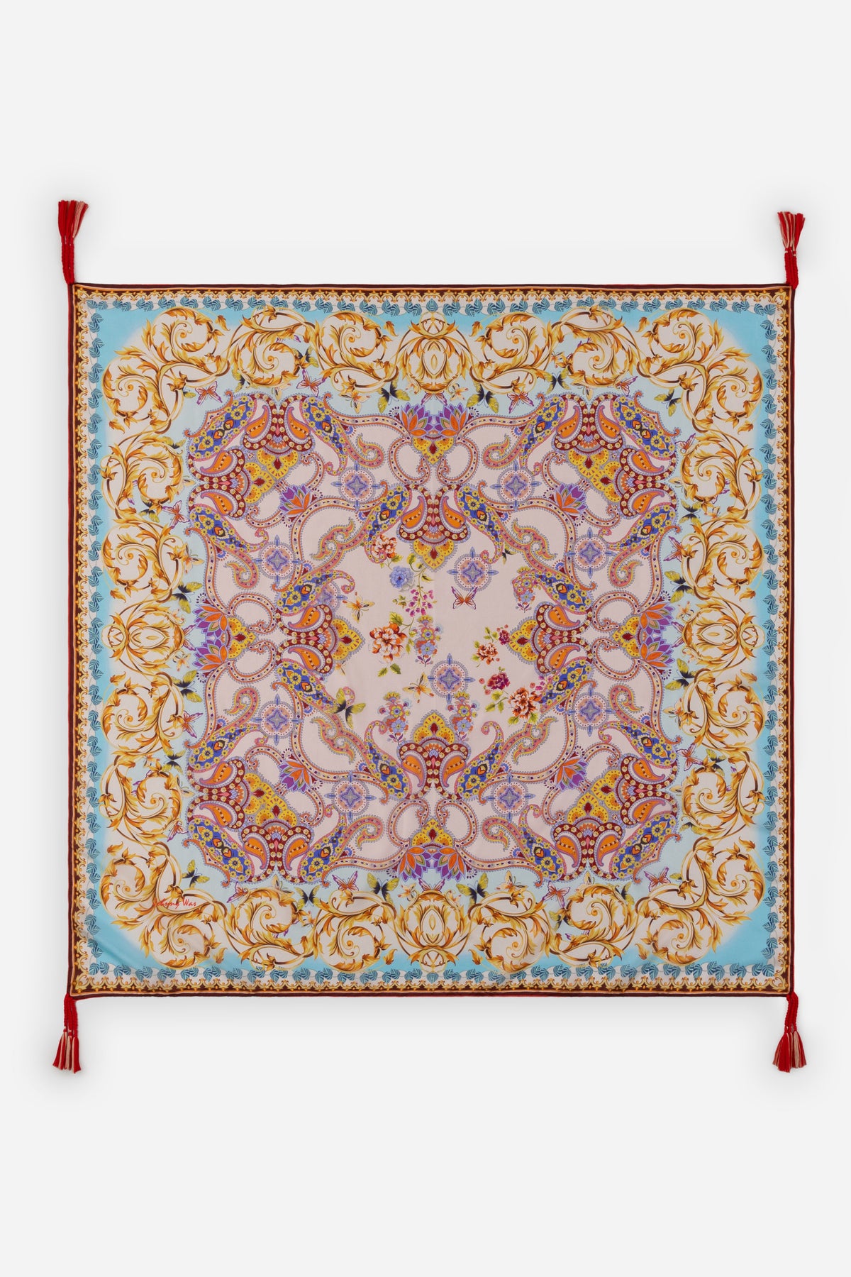 Scroll Silk Scarf