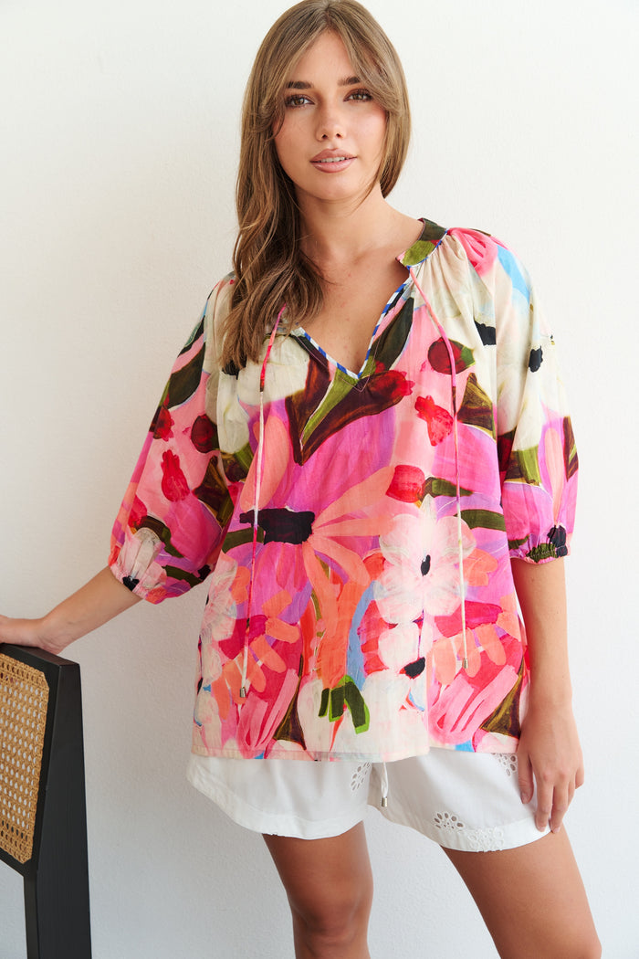 Renee Blouse Summer Blossom