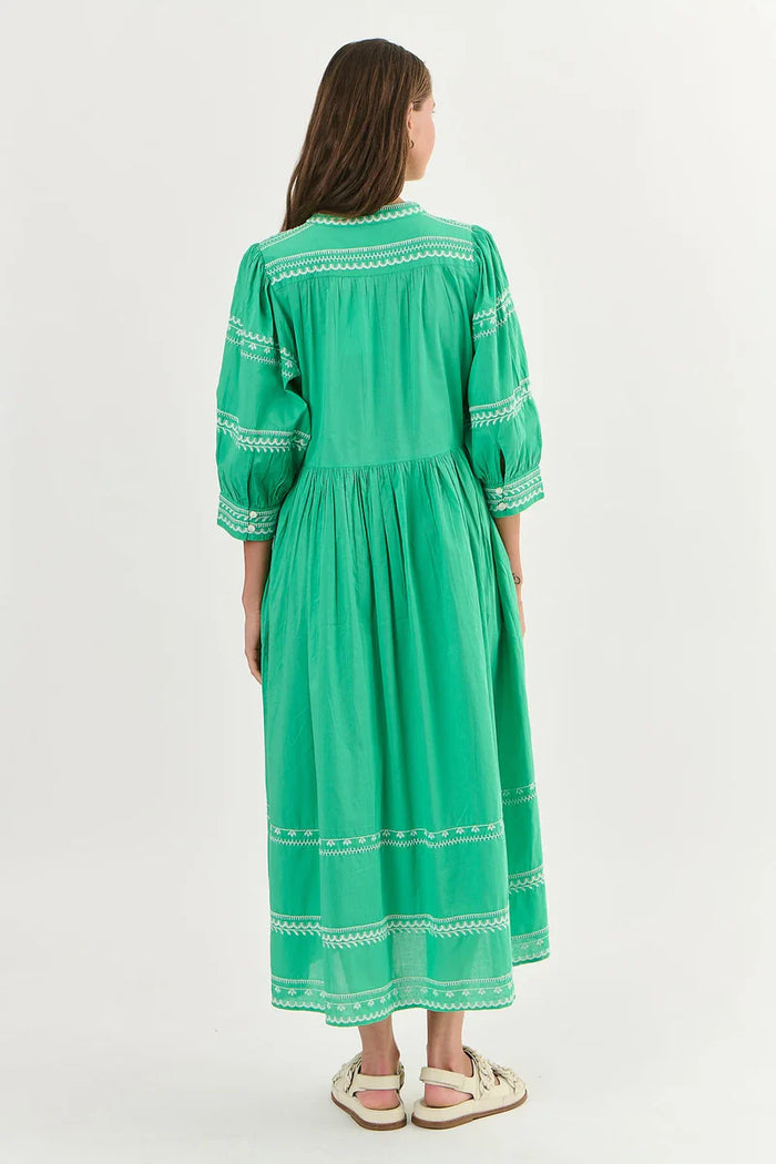 Midi Cotton Dress Seagrass