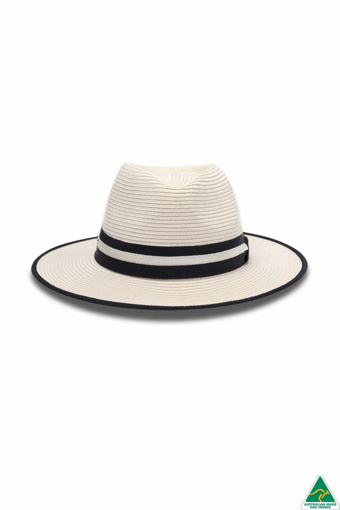 Windsor Fedora Ivory Navy M