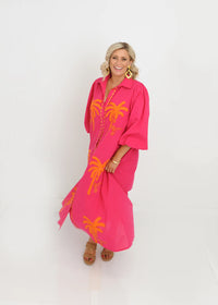Palm Dress Pink