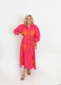 Palm Dress Pink