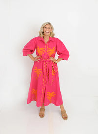 Palm Dress Pink