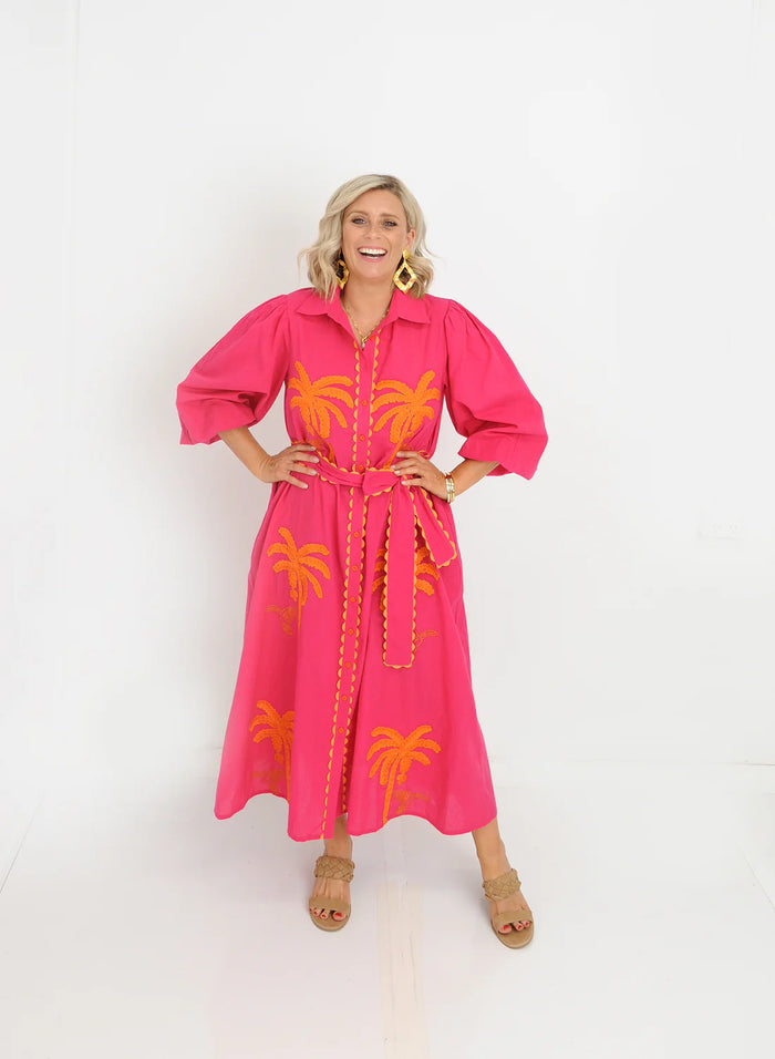 Palm Dress Pink